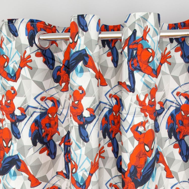 Marvel Spiderman Print Window Curtain - 135 X 160 cm