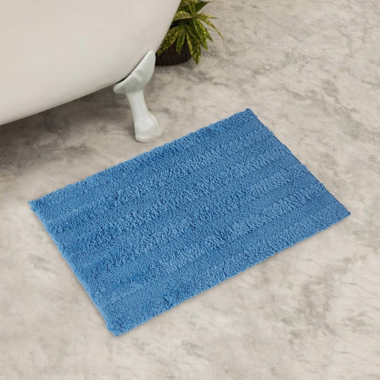 Spaces Large Size Swift Dry Ribbed Anti-Slip Bath Mat - 50 X 80 Cm