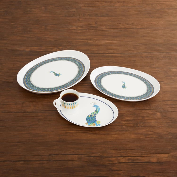 Victor Printed Melamine Trays-Set Of 3 Pcs.