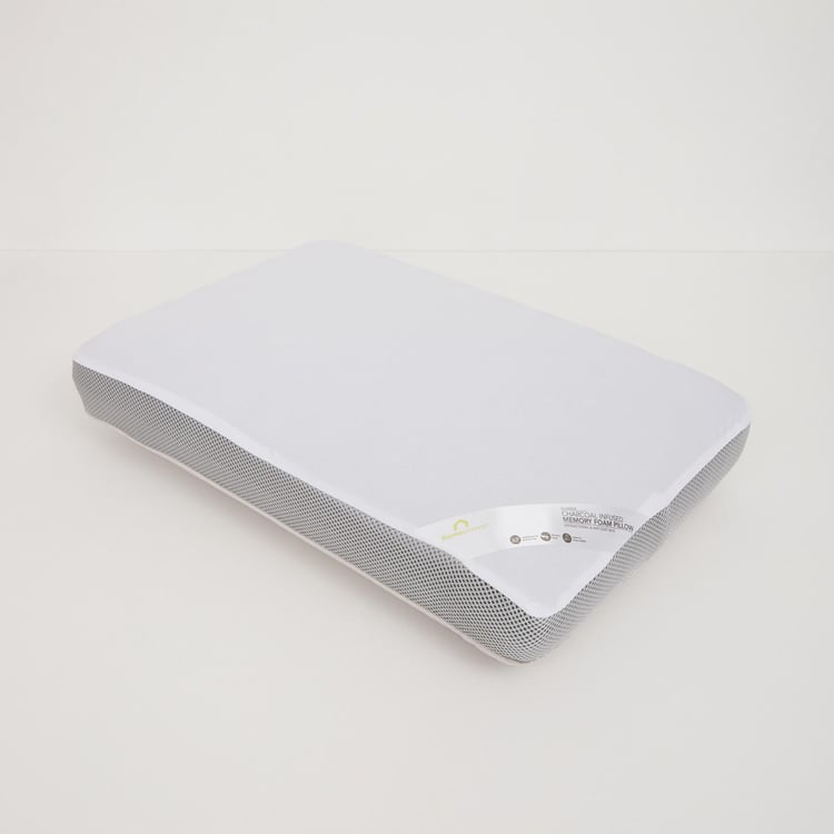 Slumber Charocal Solid Memory Foam Memory Foam Pillow