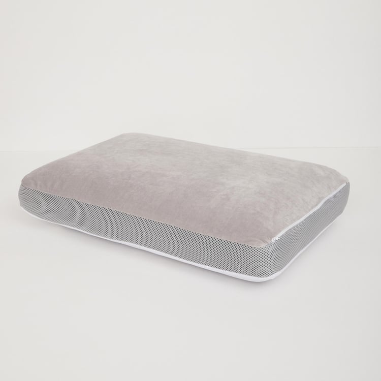 Slumber Charocal Solid Memory Foam Memory Foam Pillow