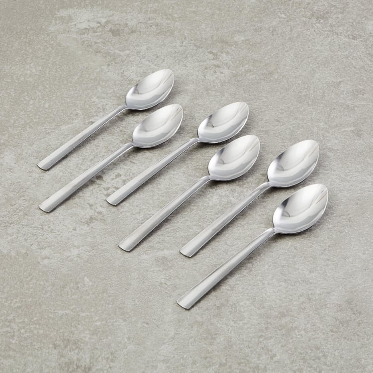 Medleys Set of 6 Stainless Steel Dinner Spoons