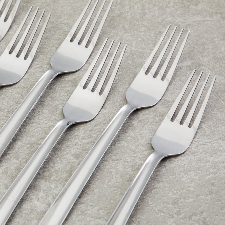 Medleys Set of 6 Stainless Steel Dinner Forks