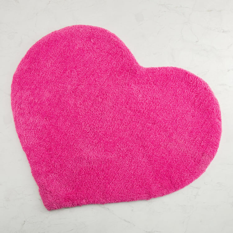 Fabulous 3 Solid Heart-Shaped Rug