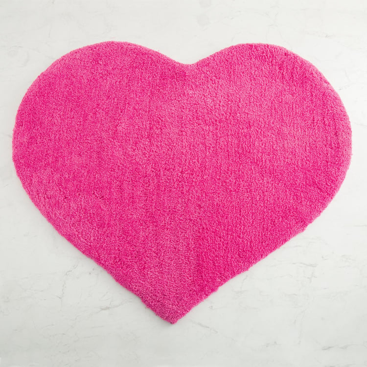 Fabulous 3 Solid Heart-Shaped Rug