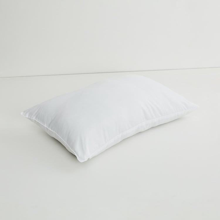 Stave Solid Polyester Pillows - 40 x 60 cm -Set of 2 pcs White