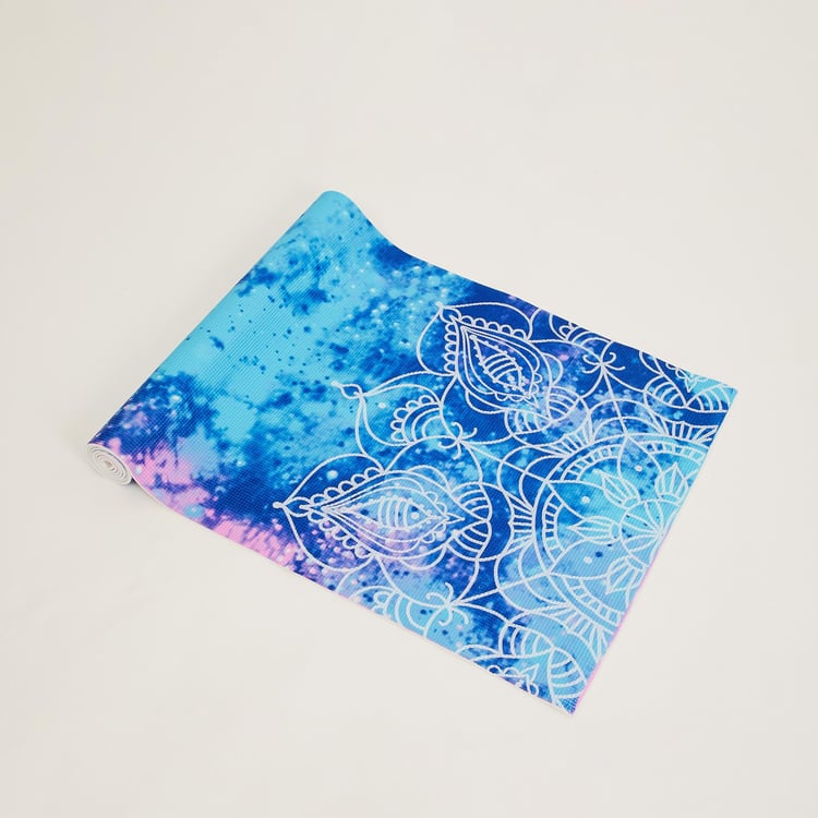Active Mandala - Blue Printed PVC Yoga Mat