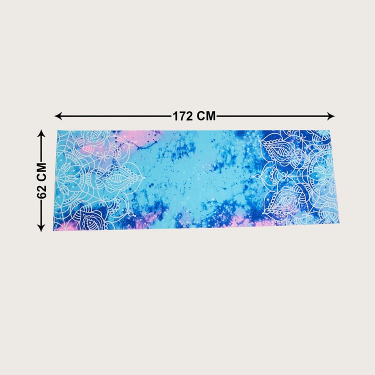 Active Mandala - Blue Printed PVC Yoga Mat