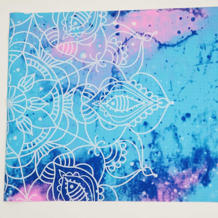 Active Mandala - Blue Printed PVC Yoga Mat