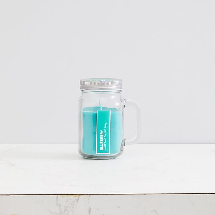 Colour Connect Blueberry Scented Mason Jar Candle