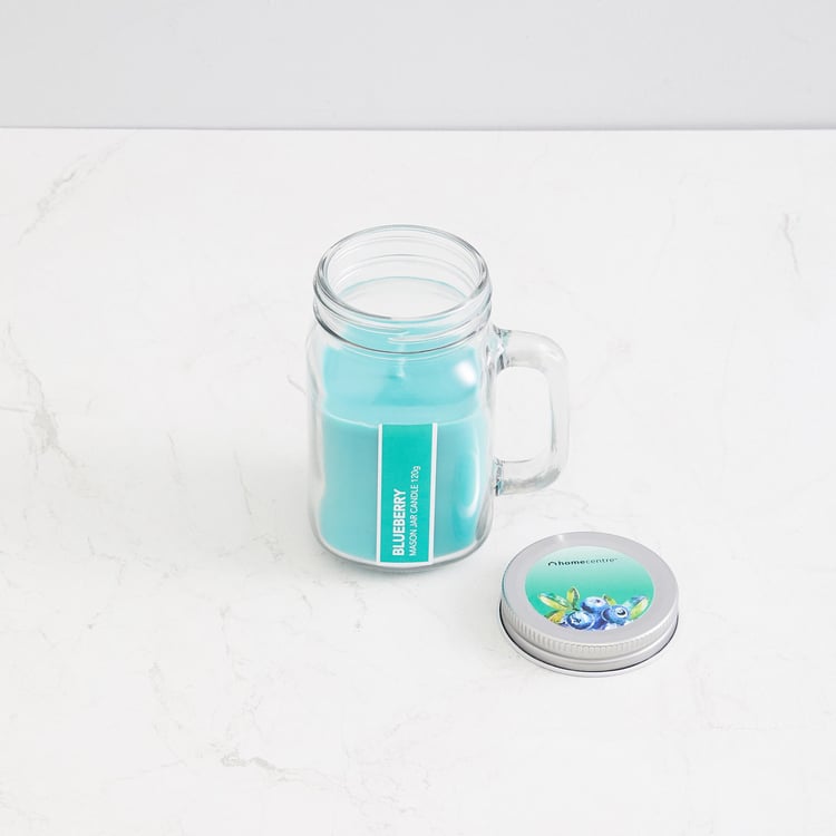 Colour Connect Blueberry Scented Mason Jar Candle