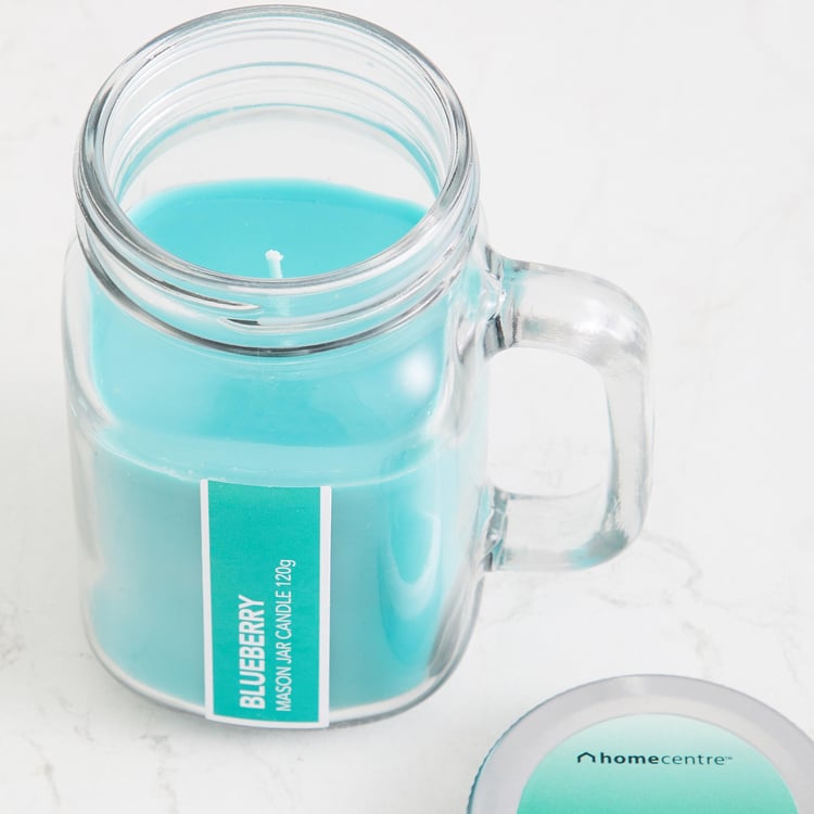 Colour Connect Blueberry Scented Mason Jar Candle