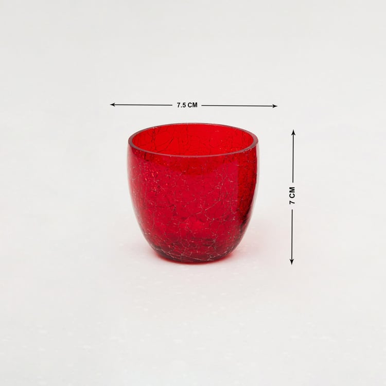 Redolance Crackle Votive Holders - Set Of 2 Pcs.