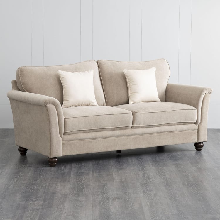 Lamcy Fabric 3-Seater Sofa - Grey