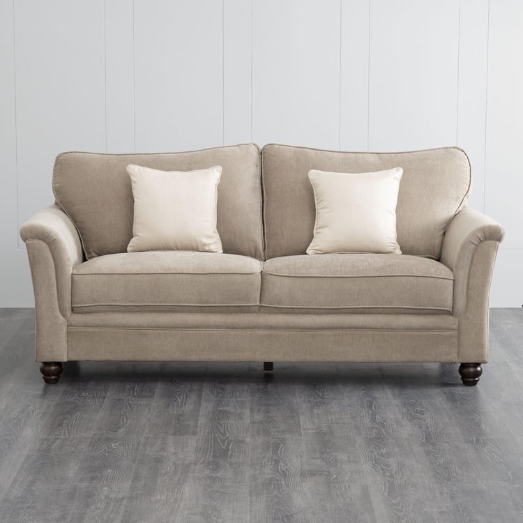 Lamcy Fabric 3-Seater Sofa - Grey