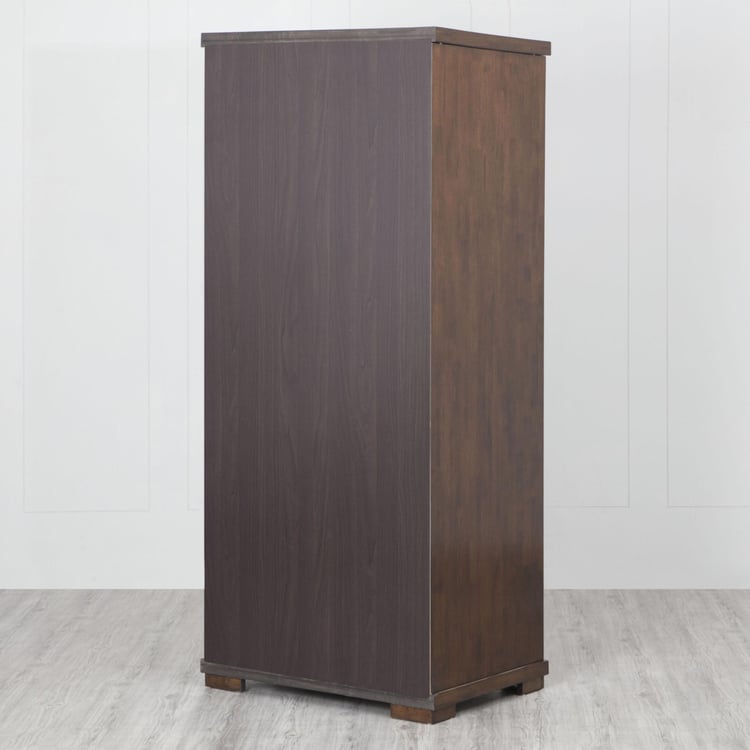 Rio 2-Door Wardrobe with Mirror - Brown