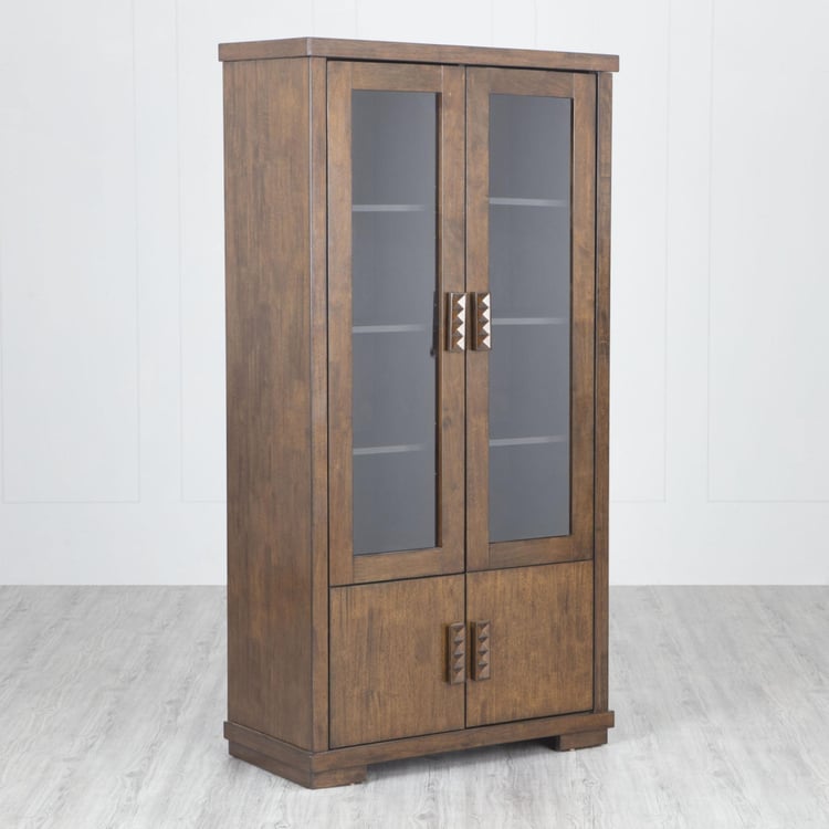 Rio Two-Door Bookcase - Brown