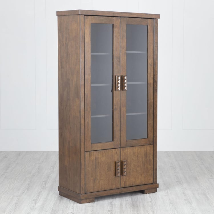 Rio Two-Door Bookcase - Brown