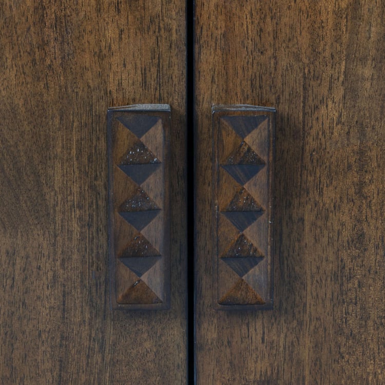 Rio Two-Door Bookcase - Brown