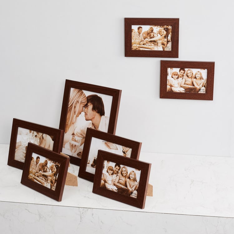 Sepia Groovy Photo Frame - Set of 7