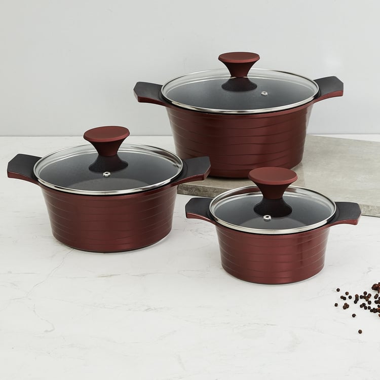 SIENNA Textured Casserole Set - 3 Pcs.