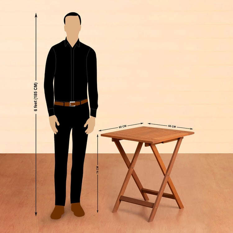 Juliet Meranti Wood Outdoor Table - Brown