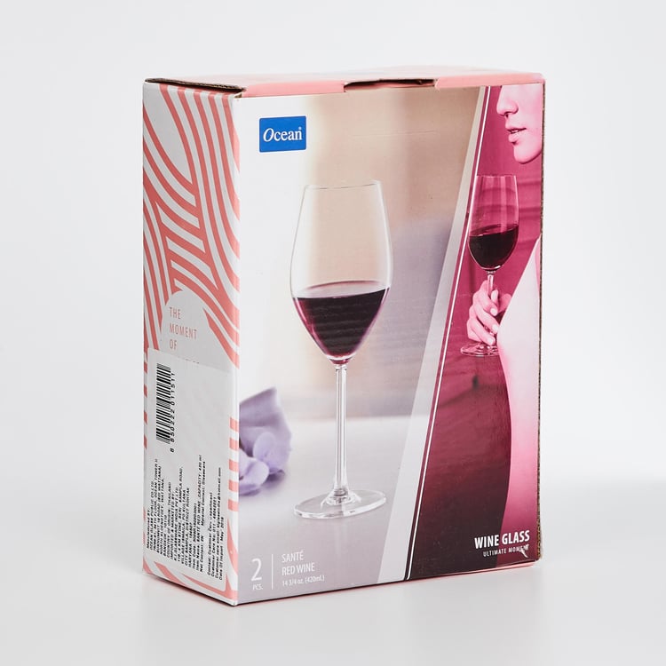 OCEAN  2-piece Sante Red Wine Glass set- 420 ml 