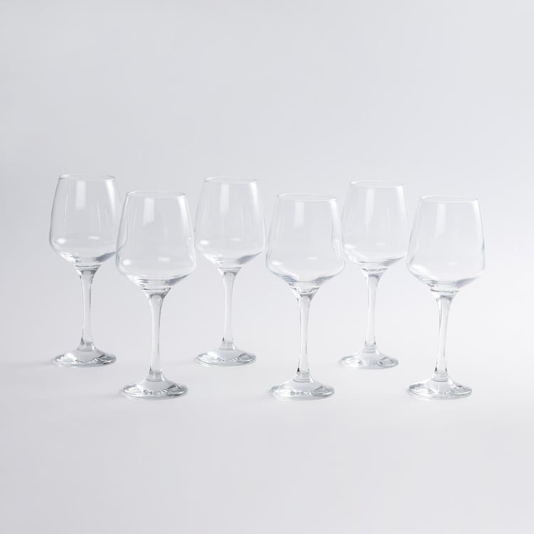 Wexford Firenze Transparent Solid Stem Red Wine Glasses - 415ml - Set of 6