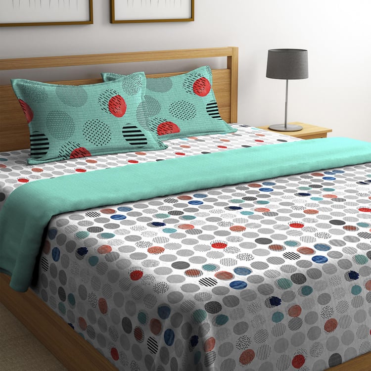 PORTICO Alpha Plus Printed Cotton Bed In A Bag - Set Of 4 Pcs.