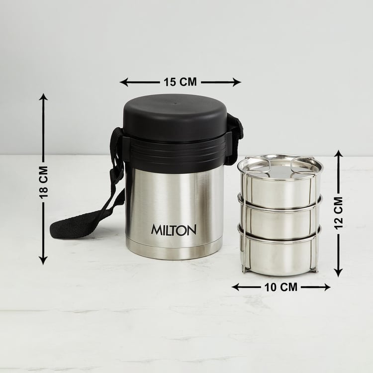 MILTON Thermosteel 3-Container Lunch Box