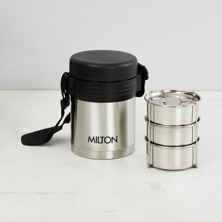 MILTON Thermosteel 3-Container Lunch Box