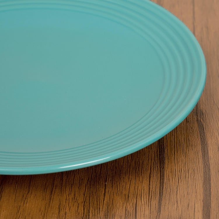 Colour Connect Textured Side Plate - Stoneware - Side Plate 19 cm x 19 cm x 2 cm -Blue