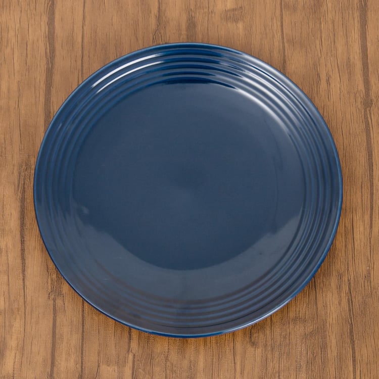 Colour Connect Solid Side Plate - Stoneware - Side Plate 19 cm x 19 cm x 2 cm -Blue