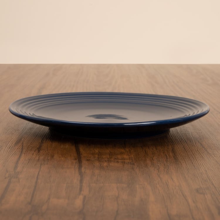 Colour Connect Solid Side Plate - Stoneware - Side Plate 19 cm x 19 cm x 2 cm -Blue