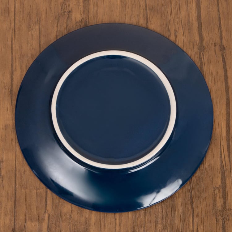 Colour Connect Solid Side Plate - Stoneware - Side Plate 19 cm x 19 cm x 2 cm -Blue