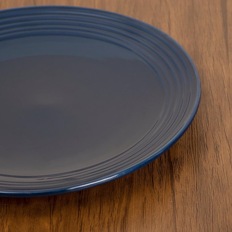 Colour Connect Solid Side Plate - Stoneware - Side Plate 19 cm x 19 cm x 2 cm -Blue