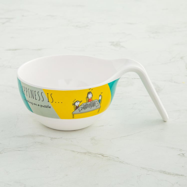 Happiness Printed Noodle Bowls - Set of 2