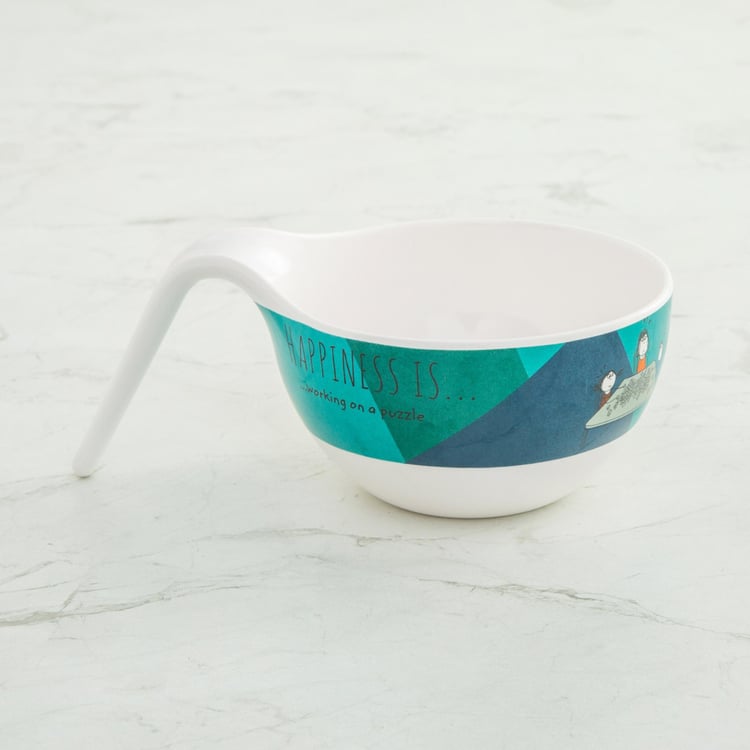 Happiness Printed Noodle Bowls - Set of 2