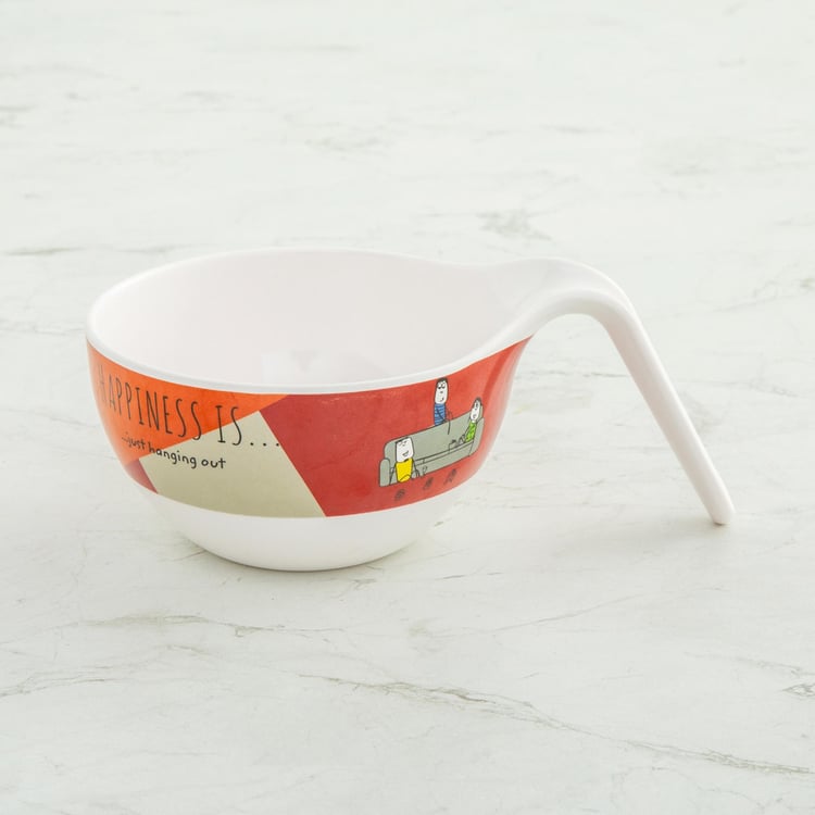 Happiness Printed Noodle Bowls - Set of 2