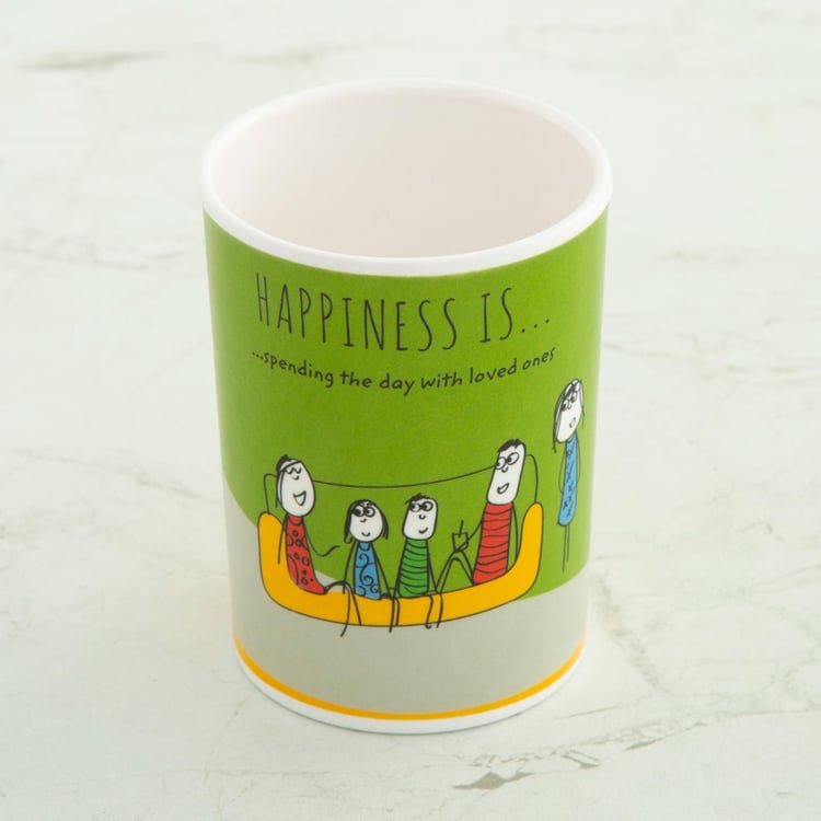Happiness Printed Tumblers - Set of 4
