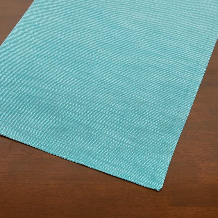 Colour Connect Textured Runner - Cotton - Table Runner 181 cm x 34 cm -Blue