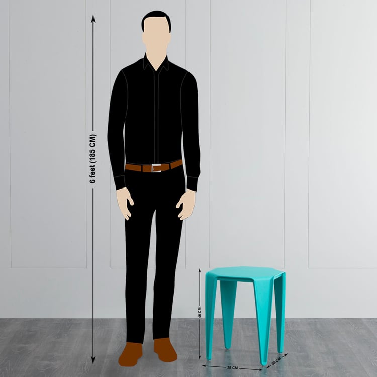 Helix Side Stool - Teal