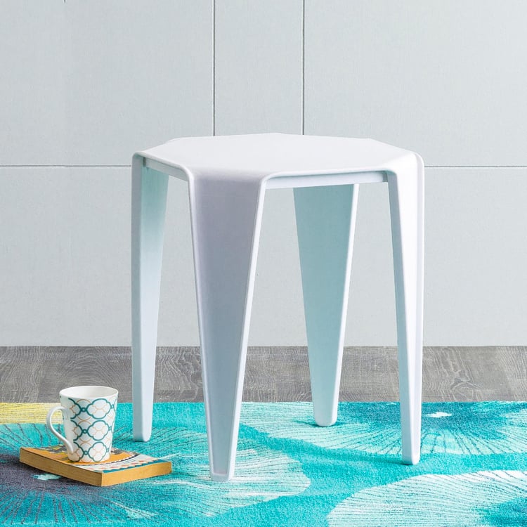 Helix Side Stool - White
