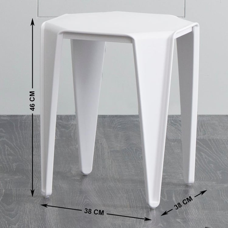 Helix Side Stool - White