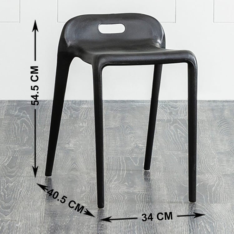 Lauren Side Stool - Black