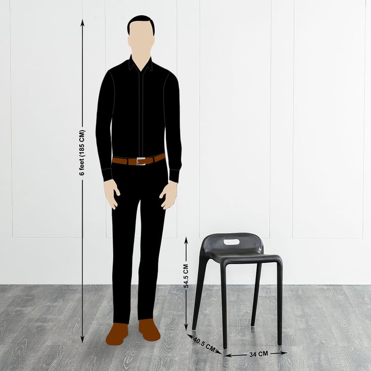 Lauren Side Stool - Black