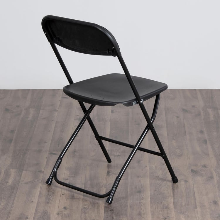 Emma Metal Folding Chair - Black