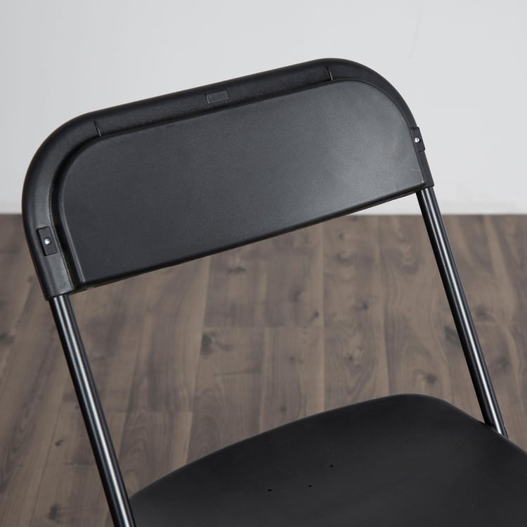 Emma Metal Folding Chair - Black