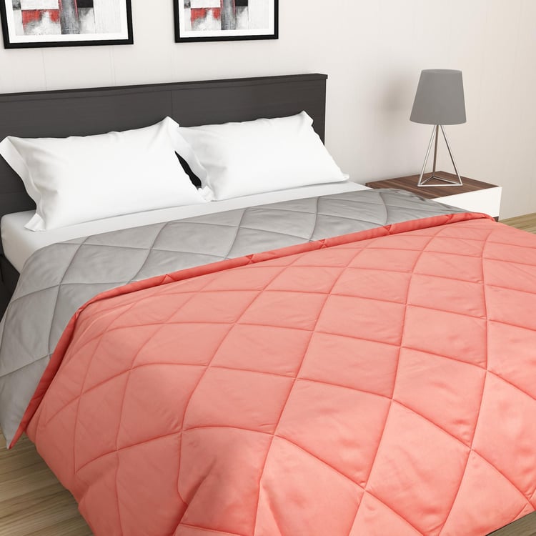 Sapphire Cotton Reversible Quilted Double Comforter