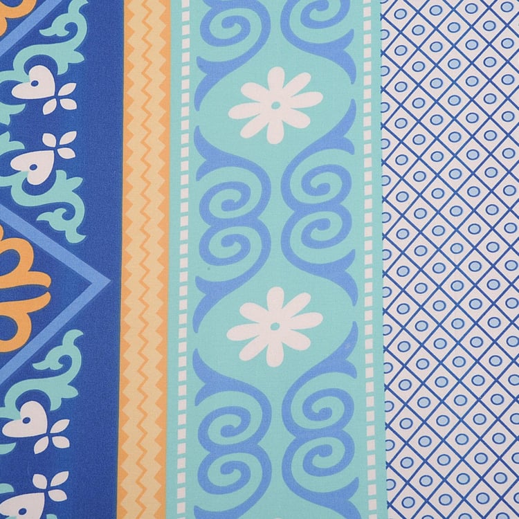SWAYAM Ethnic Print Cotton Double Bedsheet-Set Of 3 Pcs.